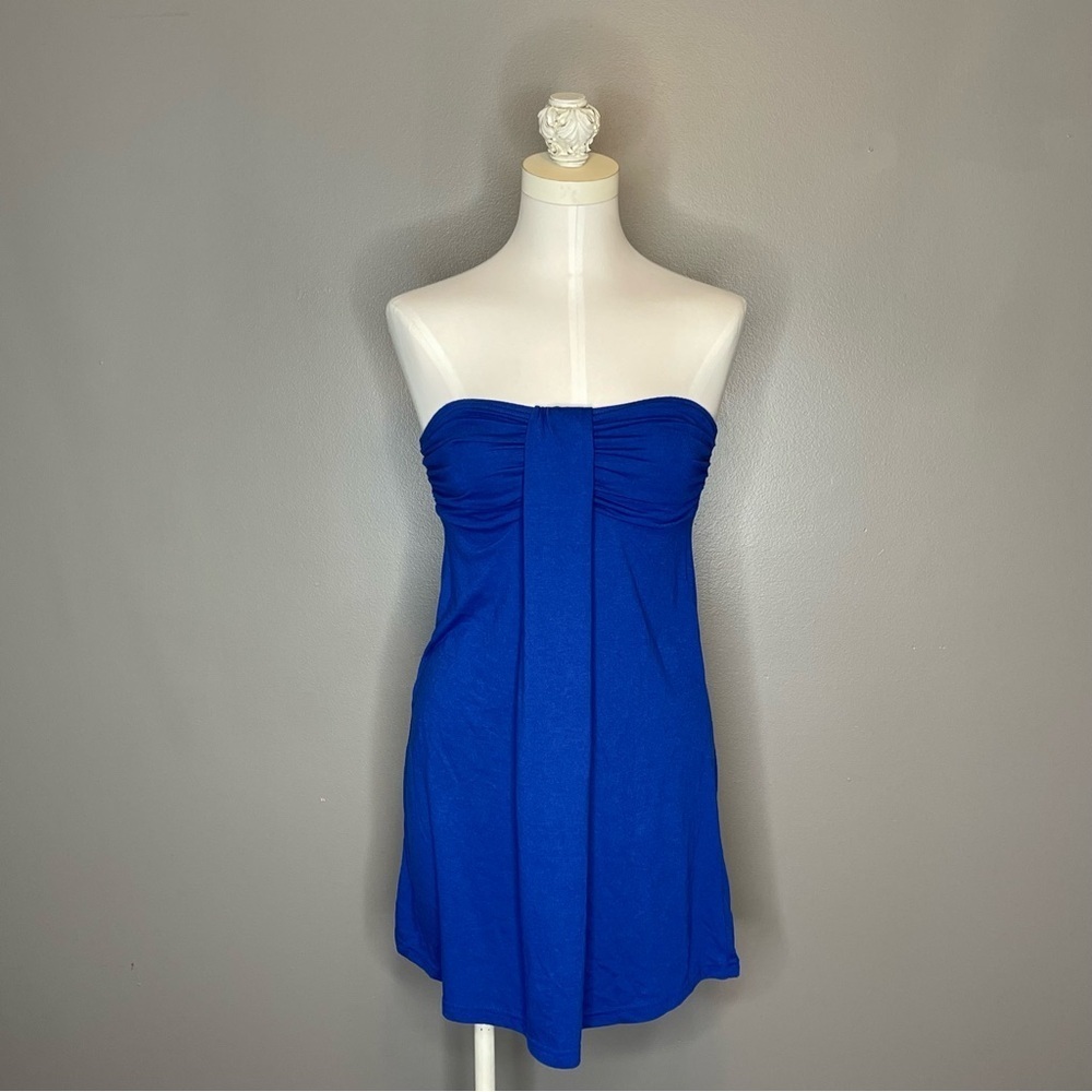 Arizona Jean Company Cobalt Ultramarine Blue Swim Coverup Dress Juniors Small